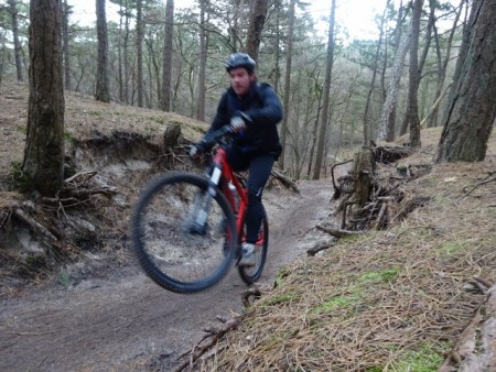 Trainingsrit d.d. 31 januari 2016 in Schoorl. Maarten en Natasja.